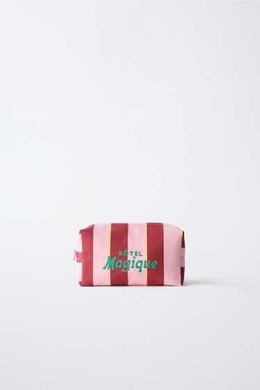 스트라이프 파우치 HÔTEL MAGIQUE © X ZARA - Zara의 핑크 - 이미지 0