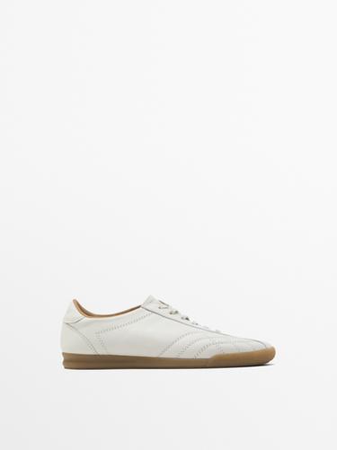 Bamba blanca pespuntes - Blanco de Zara