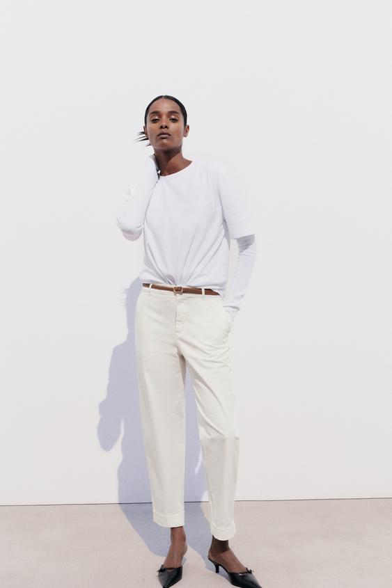 Pantalones Blancos de Mujer, Nueva Colección Online