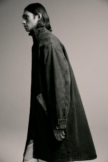 ИЗМИН КАПУТ ОД ТЕКСАС СО СЛОБОДЕН КРОЈ - Црна од Zara