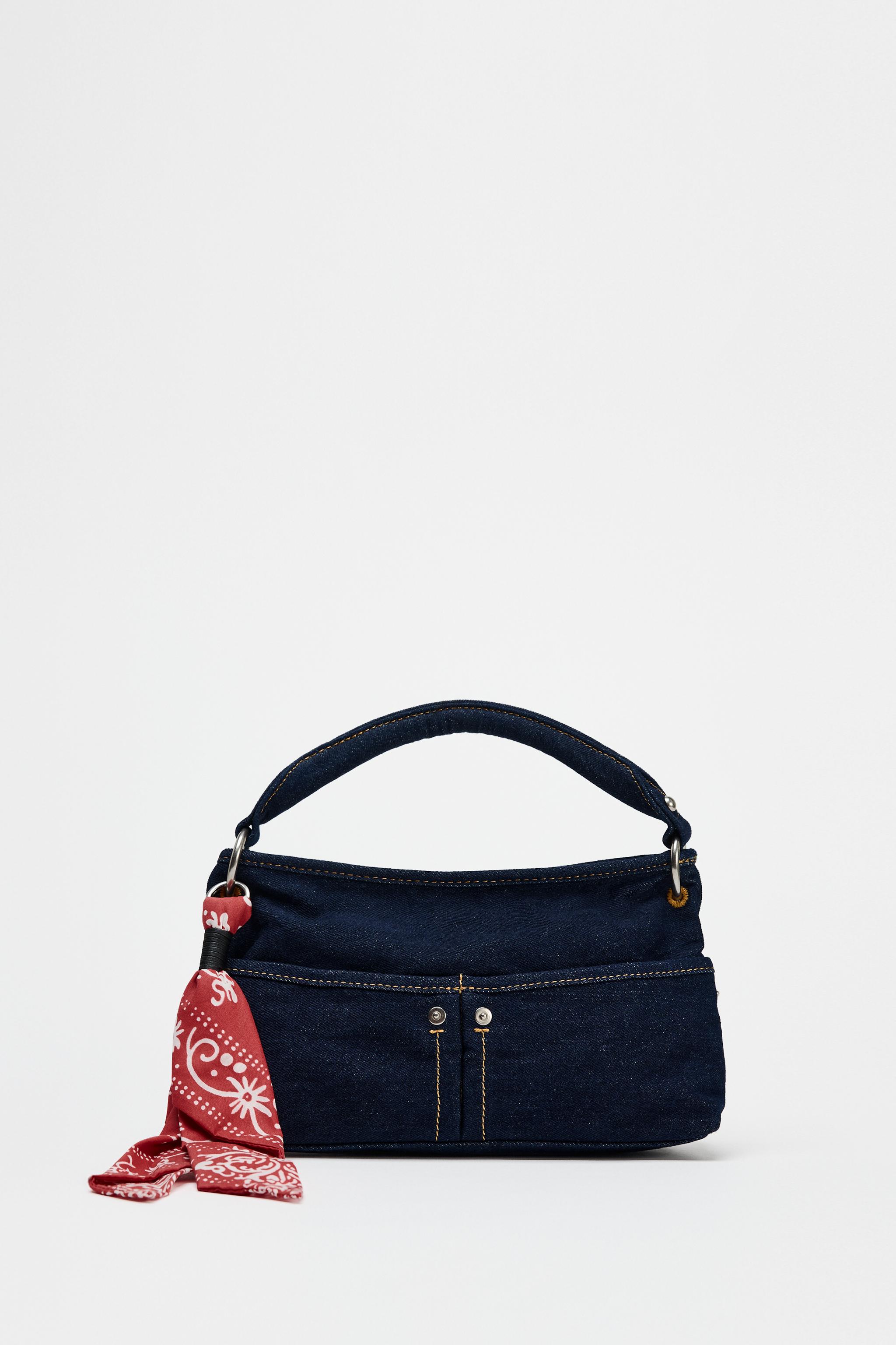 Zara navy bag hotsell