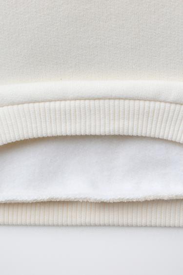 TERRY BEAR PATCH SWEATSHIRT - Ecru by Zara - Image 3