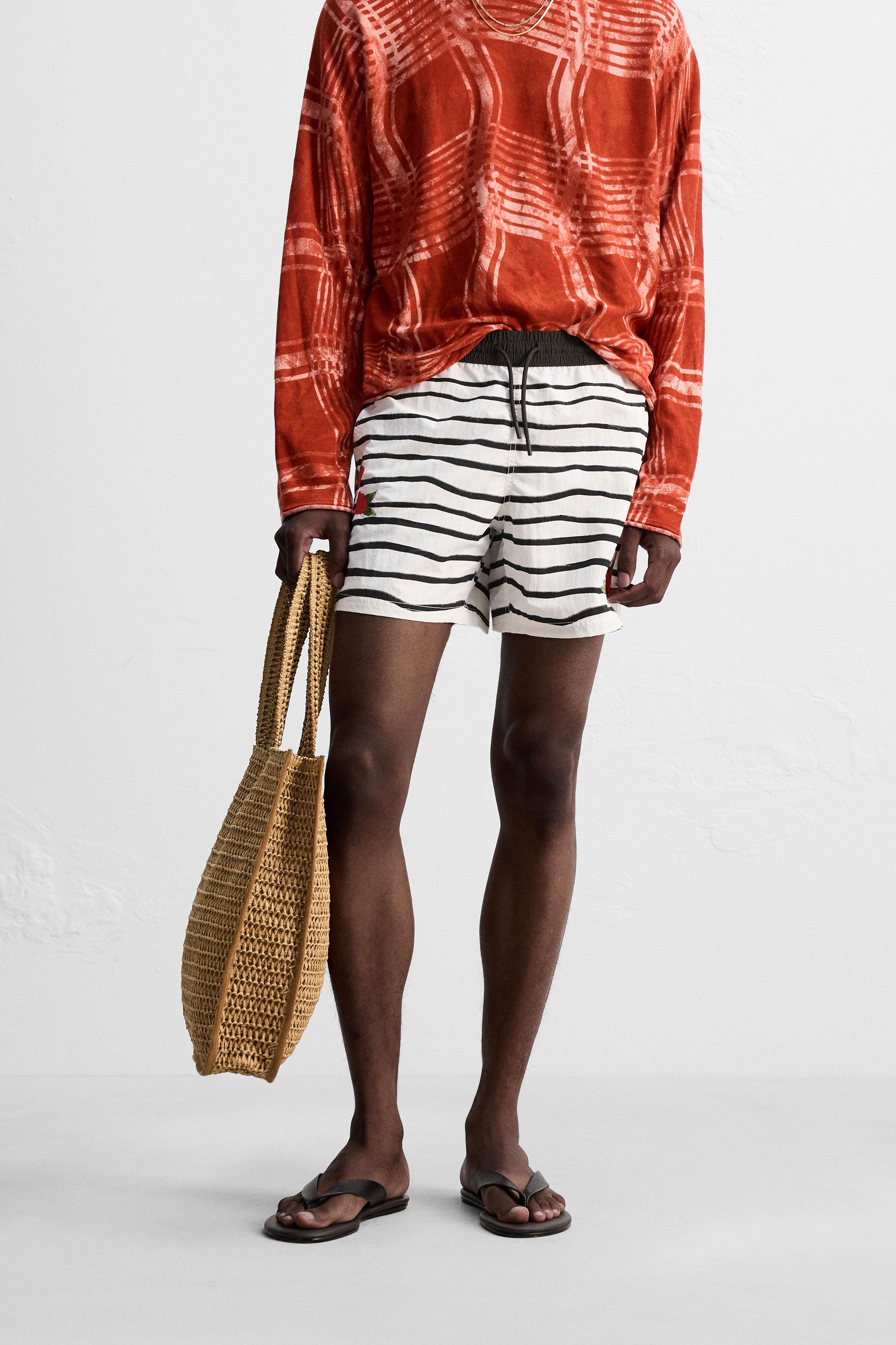 OTIS KWAME KYE QUAICOE PRINTED MID-LENGTH SWIMSUIT