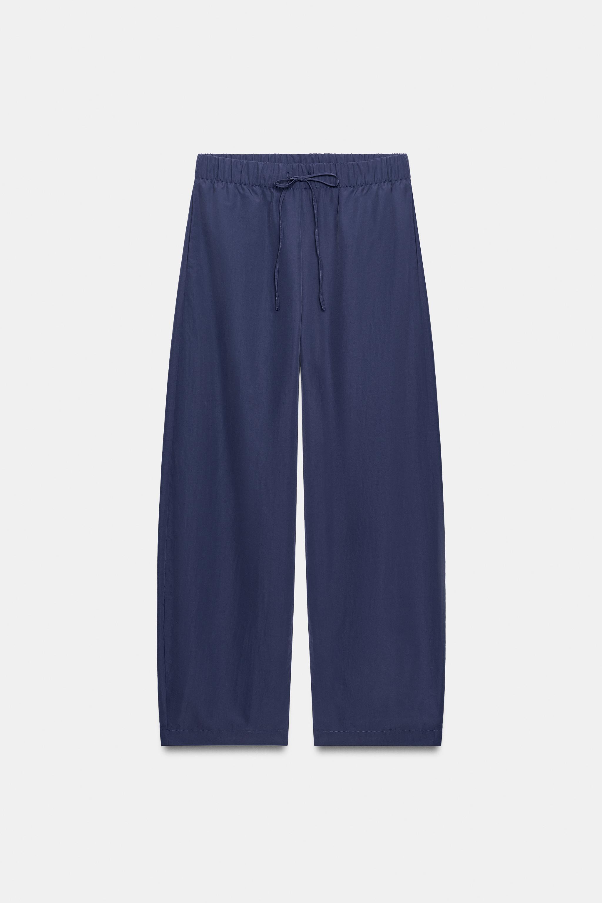Женские брюки Zara TECHNICAL FABRIC ELASTIC PANTS — фото 5