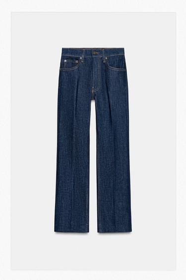 Zara ZW COLLECTION MID-RISE JEANS - Blue