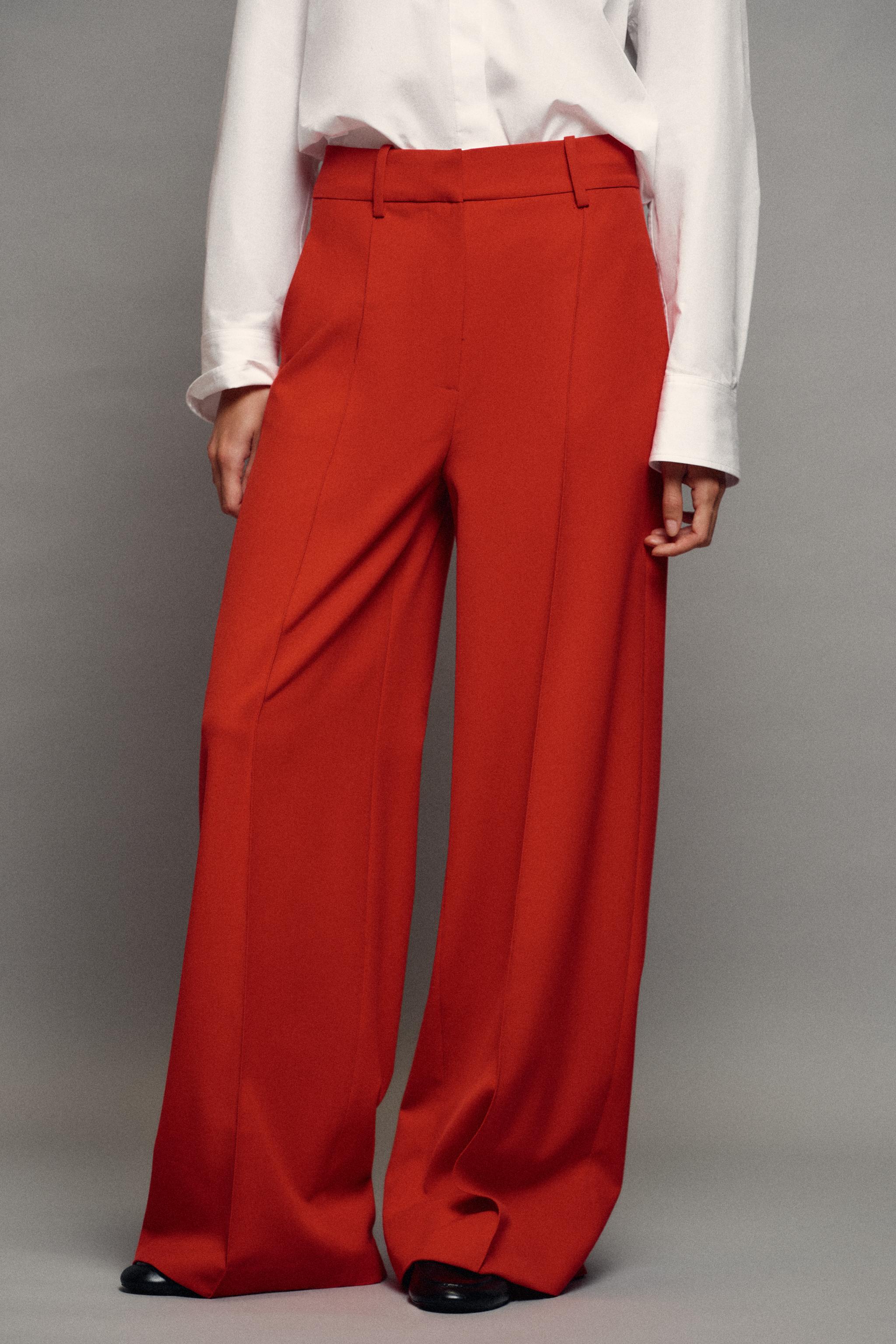 Zara ZW COLLECTION GENİŞ PAÇA PANTOLON görsel 3