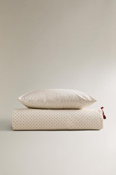 Zara FLORAL PRINT CHILDREN'S BEDDING - Brick - Image 0