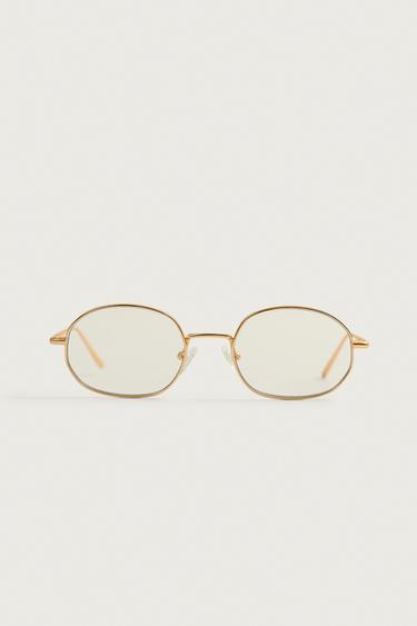 LUNETTES RONDES MÉTALLIQUES - Argent de Zara