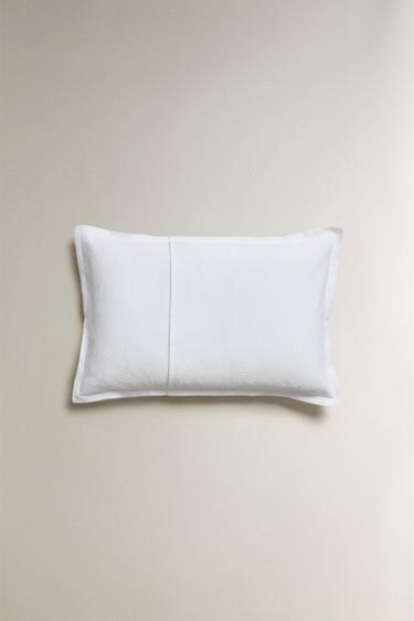 CUSHION COVER WITH RAISED DESIGN - White by Zara - Image 2