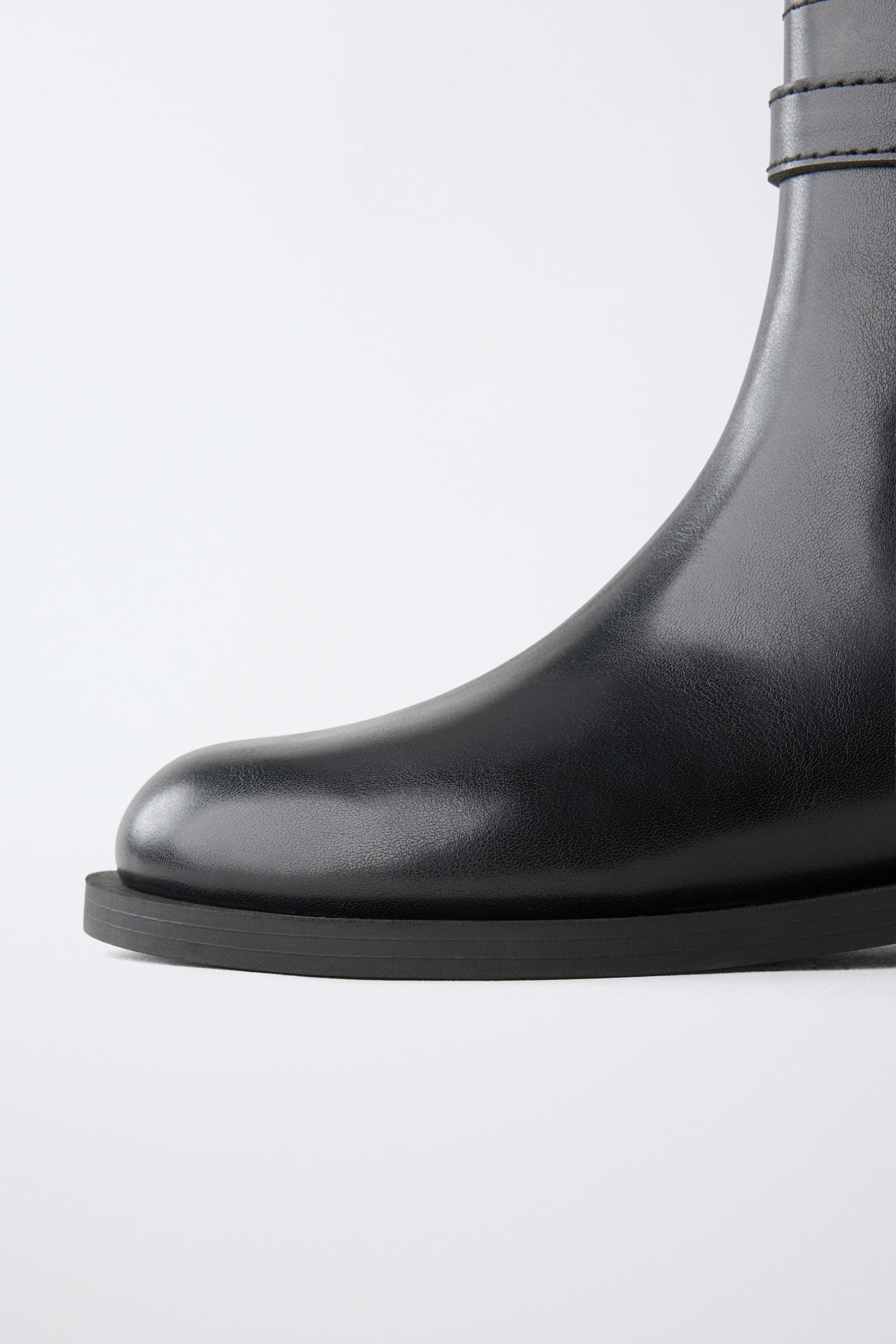 BUCKLE ANKLE BOOTS