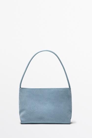 Bolso de hombro piel serraje - guepardo de Zara - Imagen 0