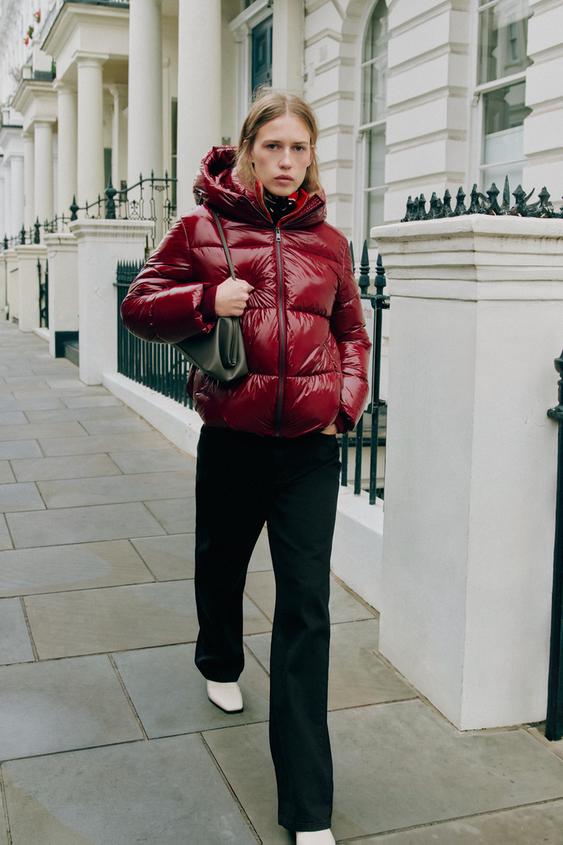 ANORAK ACOLCHADO CAPUCHA WATER REPELLENT WINDPROOF - Rojizo de Zara - Imagen 0