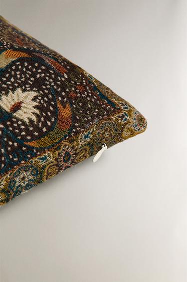 HOUSSE DE COUSSIN JACQUARD FLEURI - Bleu de Zara - Image 3