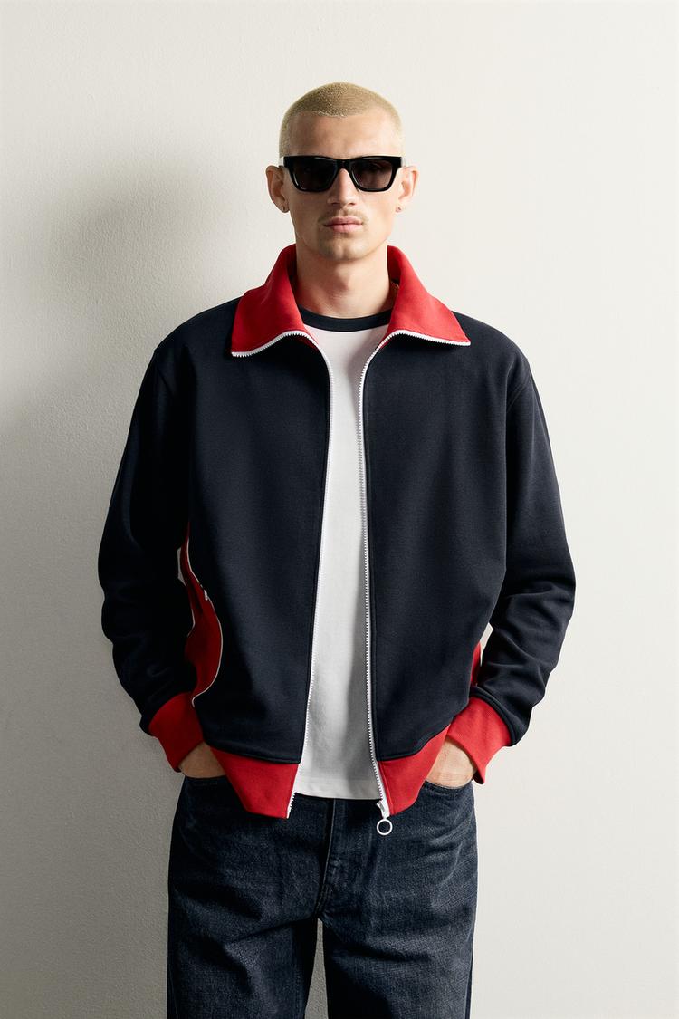 CHAQUETA COLOR BLOCK RETRO