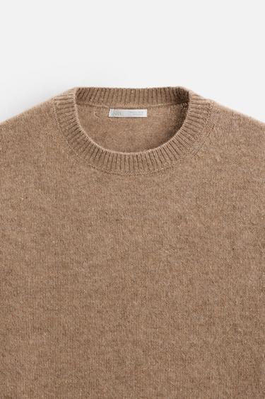BRUSHED WOOL SWEATER - Mid-camel by Zara - Image 7
