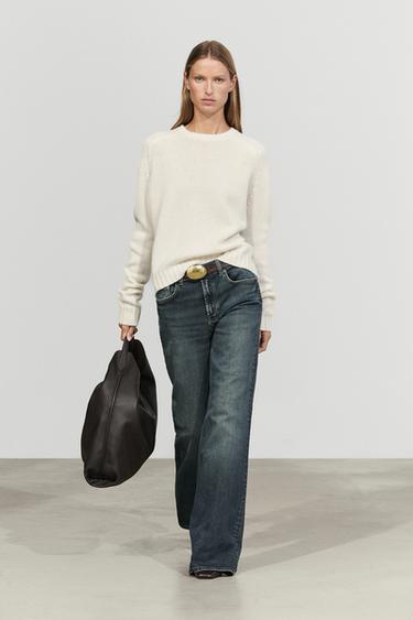 Zara 100% cashmere knit sweater - Yellow - Image 0