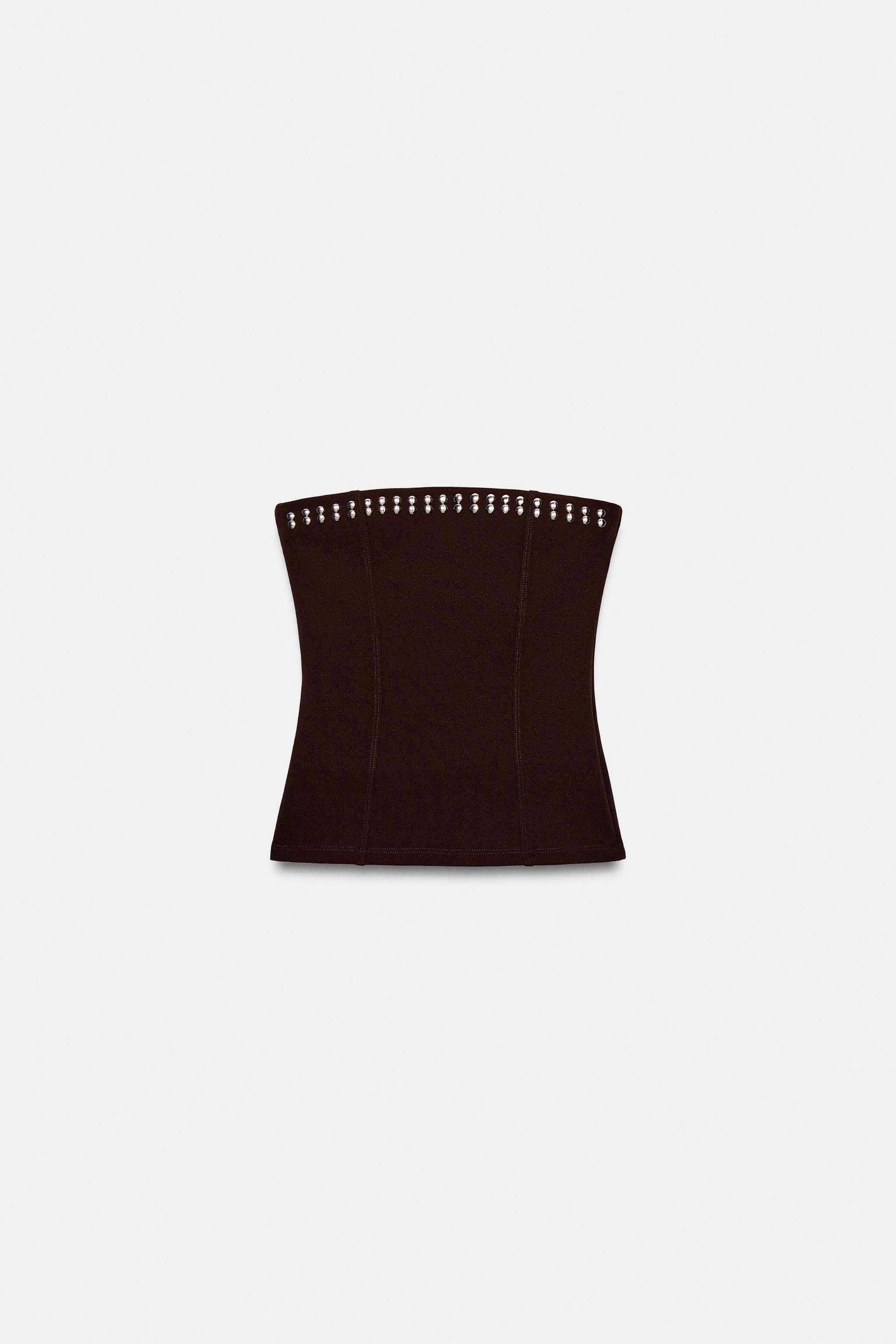 TOP BANDEAU STRETCH À CLOUS