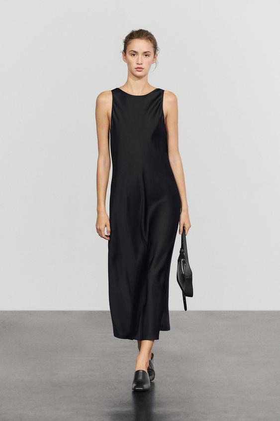 Zara Satin midi dress - 045 - Image 0