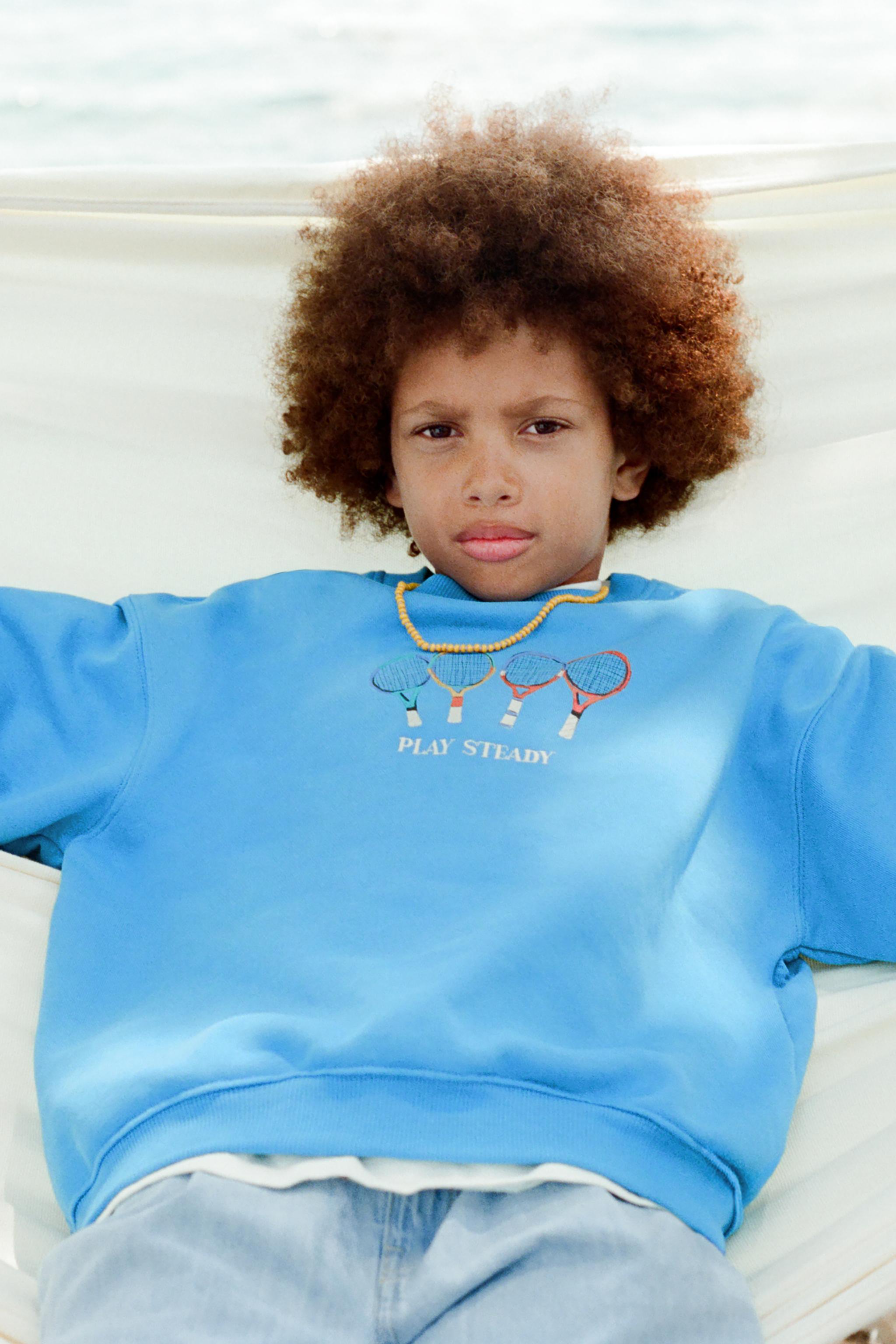 TENNIS EMBROIDERY SWEATSHIRT