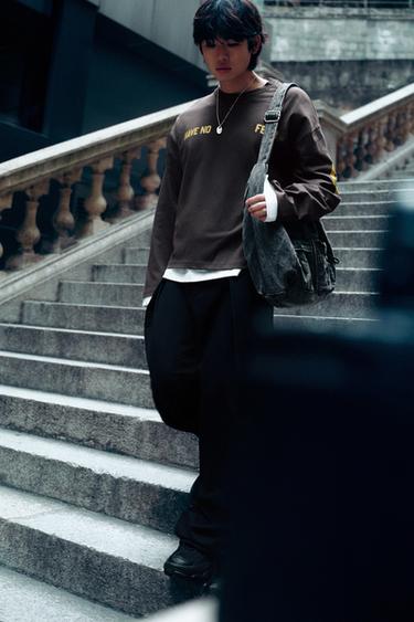 MULTI-POCKET DENIM BAG - Black by Zara - Image 0