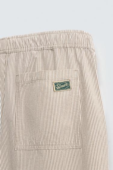 PANTALON COUPE DÉCONTRACTÉE RAYURES - rayures de Zara - Image 9