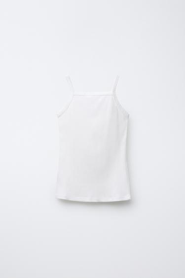 2-PACK OF STRAPPY TOPS - Oyster-white by Zara - Image 2