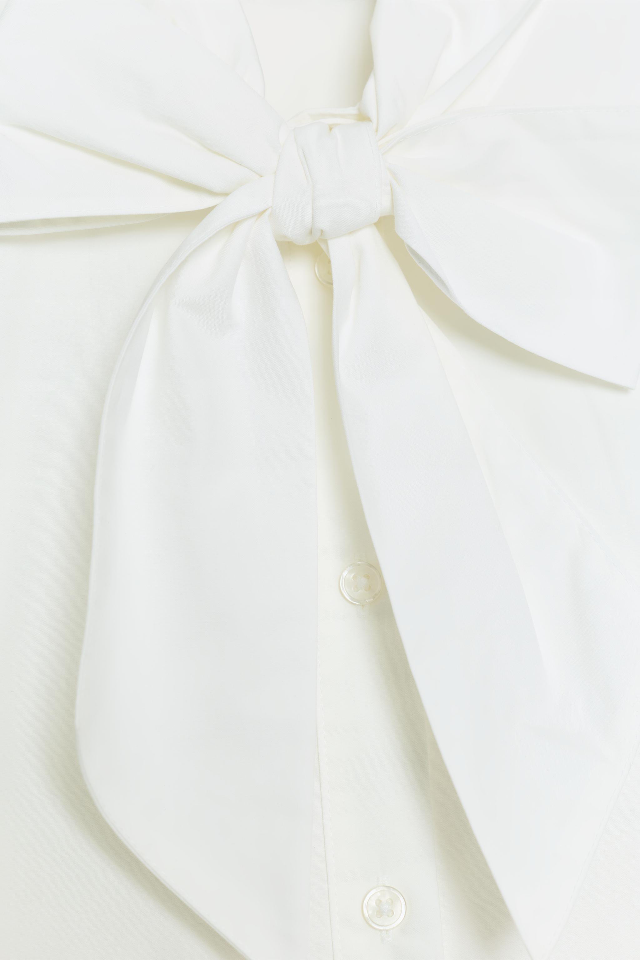 CHEMISE À RAYURES AVEC NŒUD