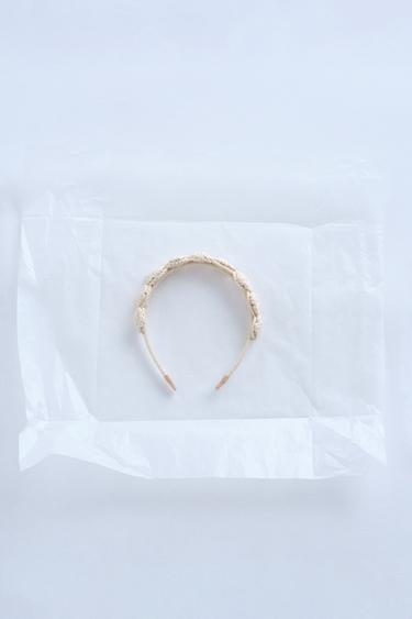 TIMELESZ - CROCHET HEADBAND - Ecru by Zara