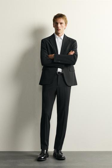 COMFORT SUIT TROUSERS - Black by Zara