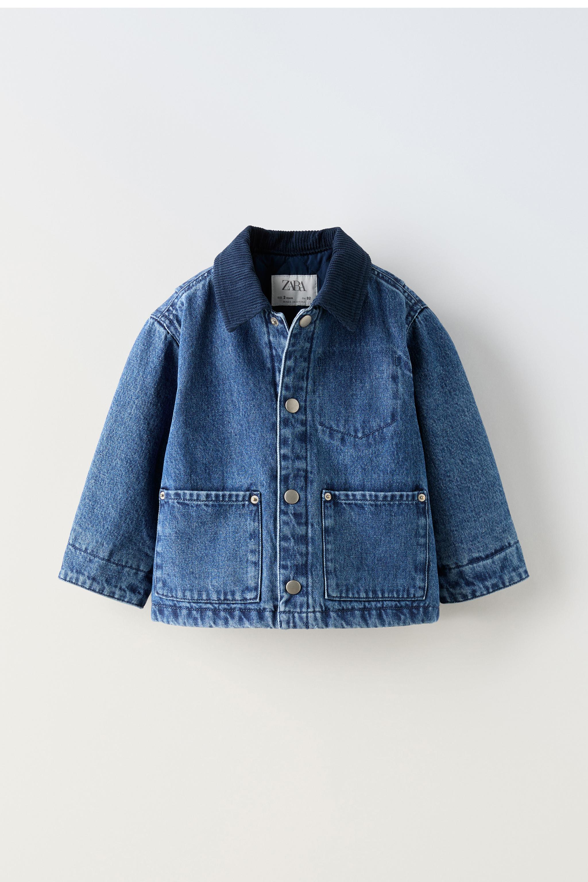 Veste en jean rembourré sale