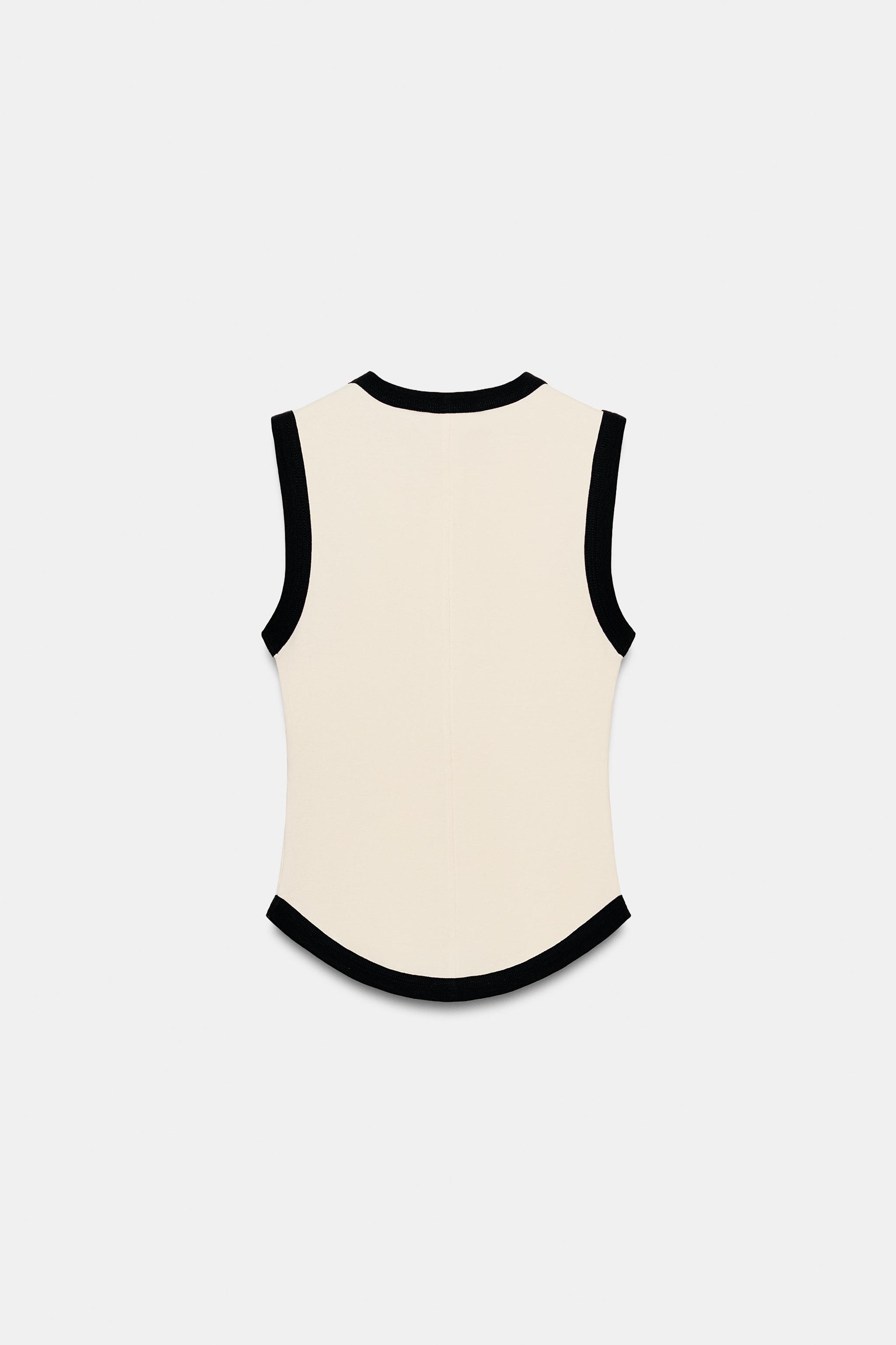 KONTRAST BİYELİ T-SHIRT - Görsel 6