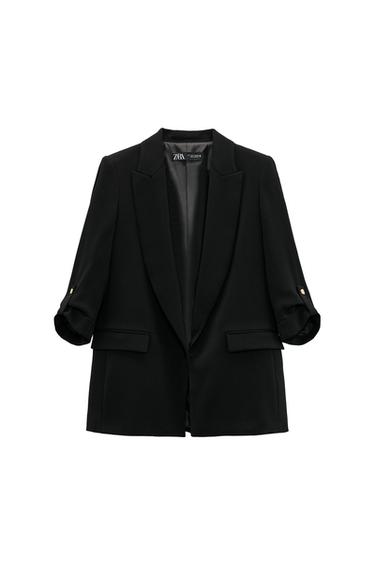 BLAZER WITH ROLLED-UP SLEEVES