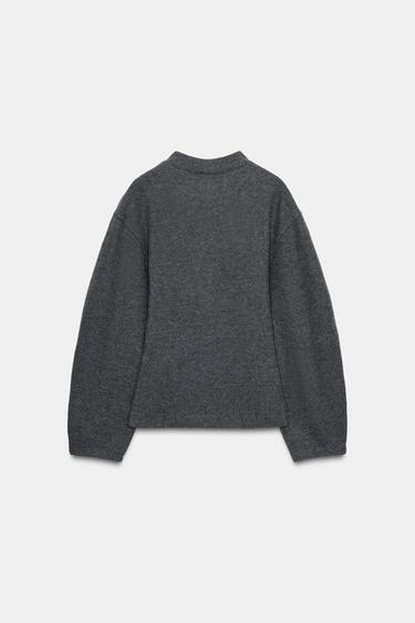 SOFT FAUX PEARL JUMPER - Grey by Zara - Image 5