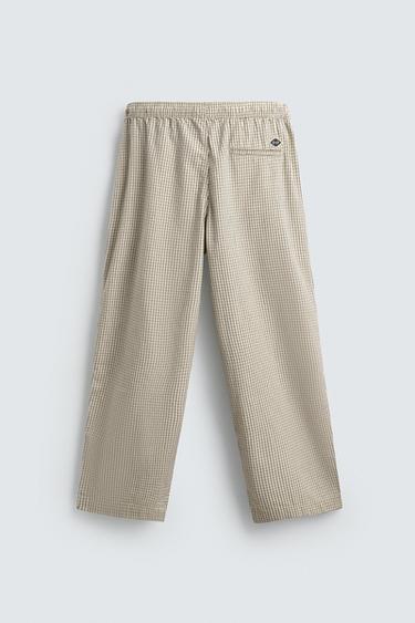 BALLOON FIT PLEATED TROUSERS - Ecru / Black by Zara - Image 6