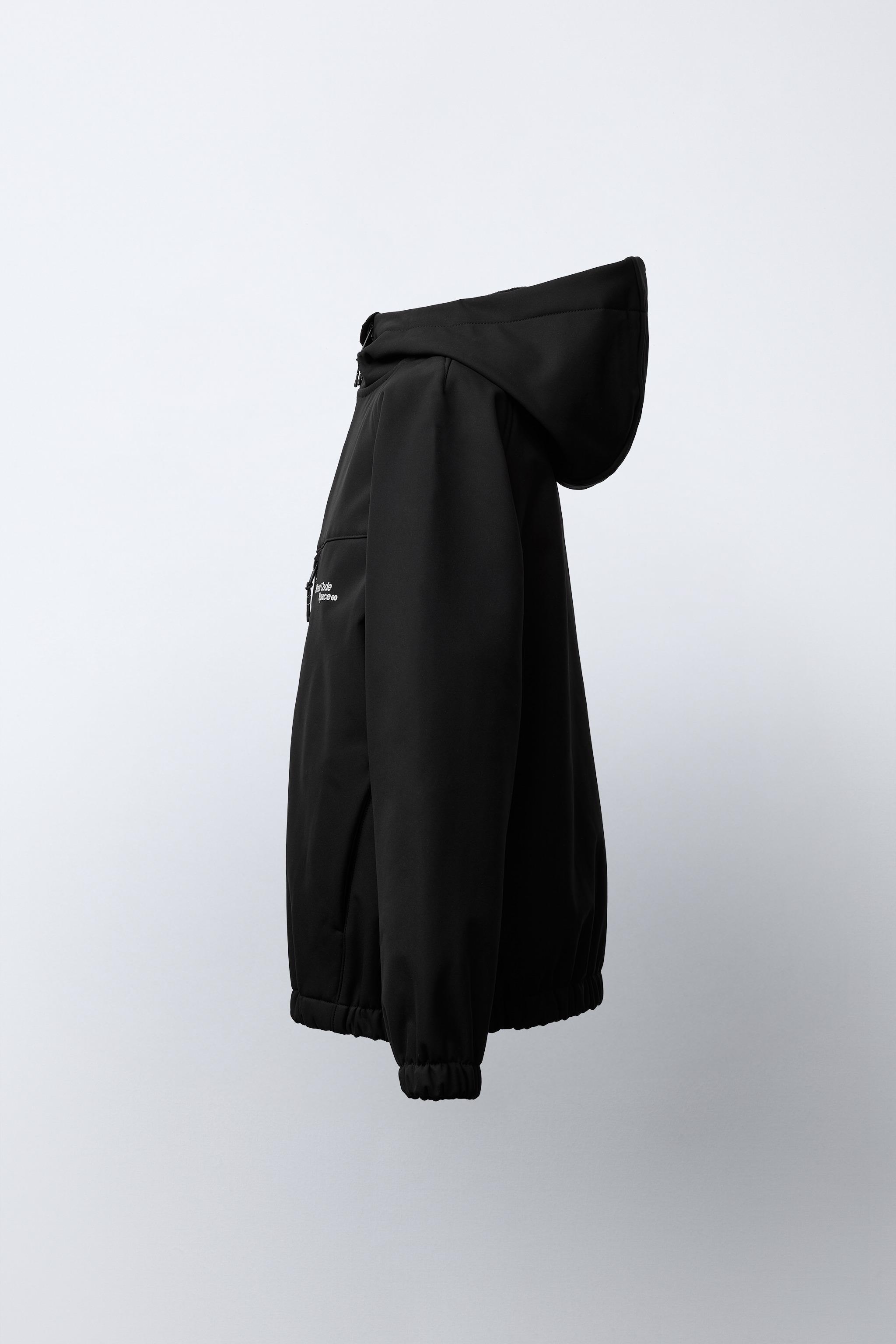 WATER REPELLENT HOODIE TECHNICAL JACKET - Black | ZARA United States