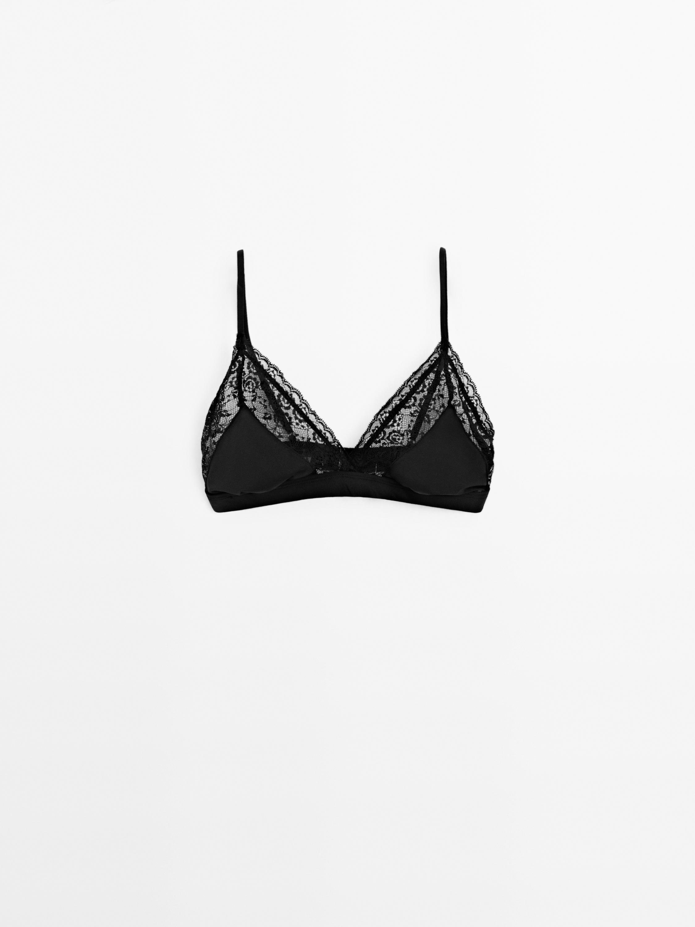 Soutien-gorge triangle à dentelle - Studio