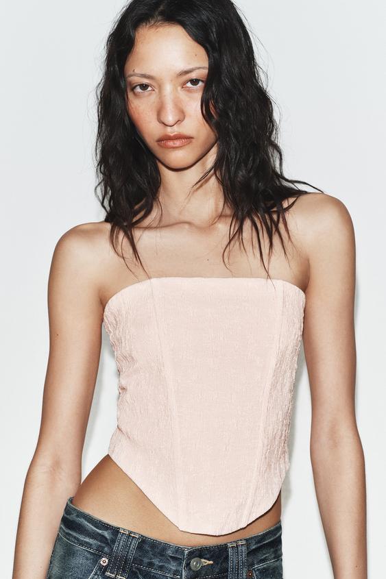 TEXTURED CORSET TOP from Zara - $45.90
