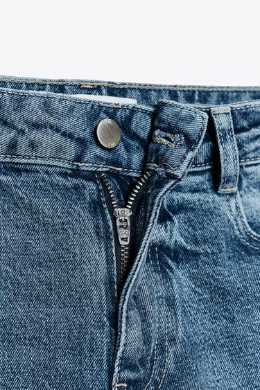 JEAN Z1975 JUPE-CULOTTE TAILLE HAUTE À CEINTURE - Bleu moyen de Zara - Image 9