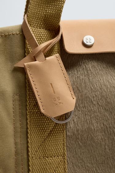 FABRIC TOTE BAG X SR_A - Sand Brown by Zara - Image 6
