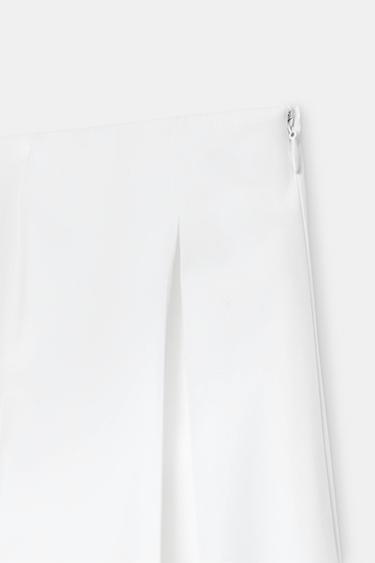 JUPE POPELINE ASYMÉTRIQUE ZW COLLECTION LIMITED EDITION - Blanc de Zara - Image 8
