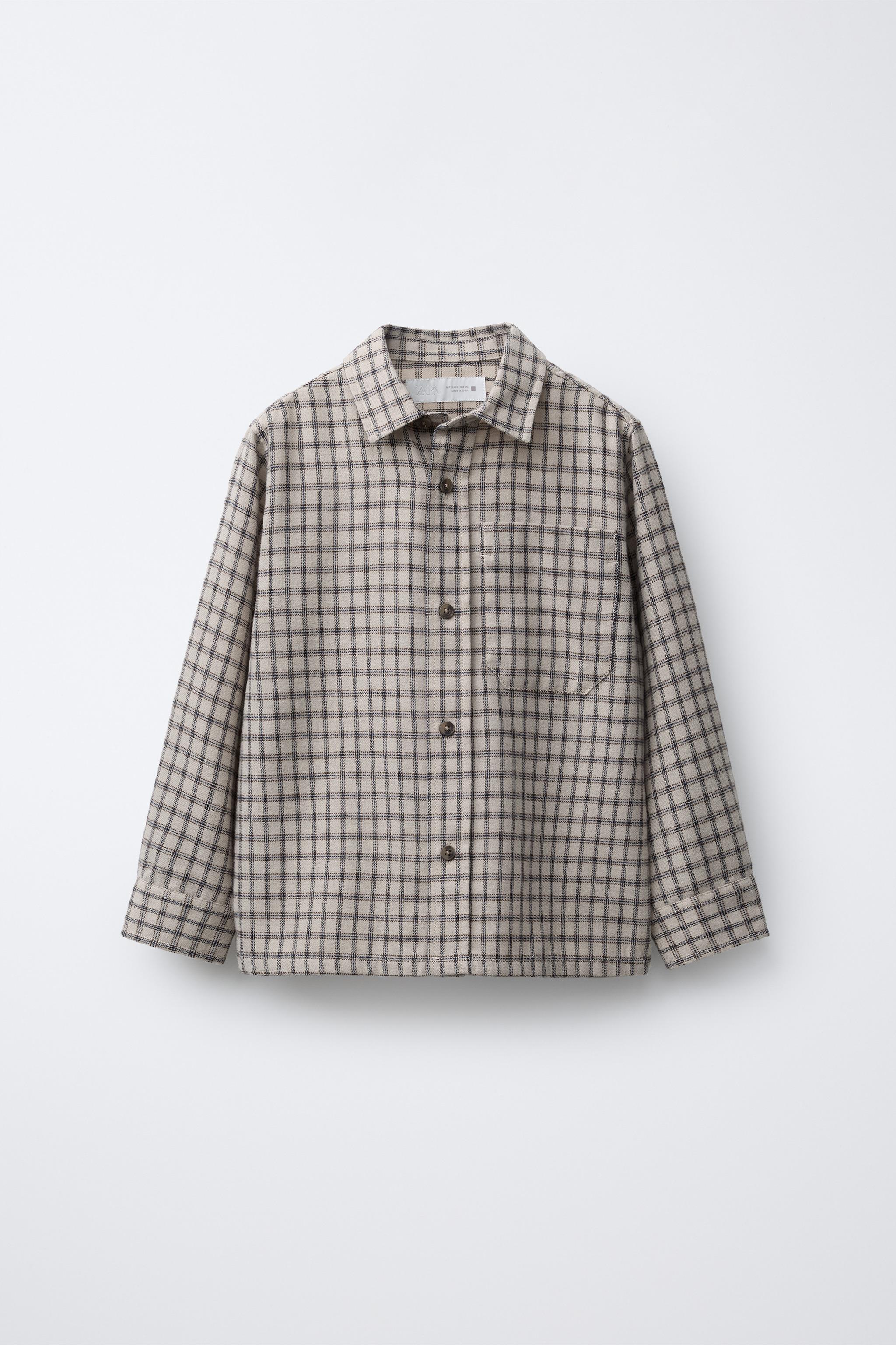 CHEMISE FLANELLE À CARREAUX ET POCHE