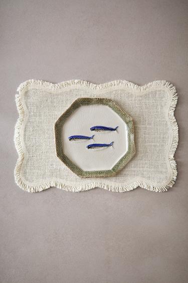 WAVY JUTE PLACEMAT - Light beige by Zara