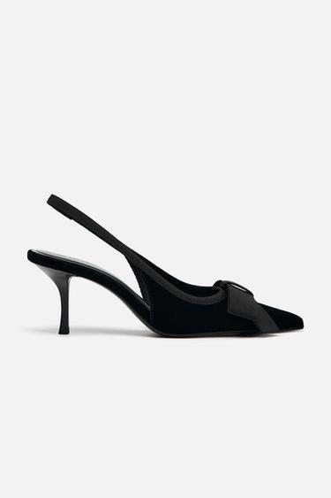 DESTALONADO LAZO EFECTO TERCIOPELO - Negro de Zara