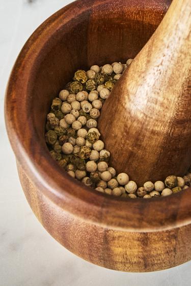 WOODEN PESTLE AND MORTAR - Light beige by Zara - Image 5