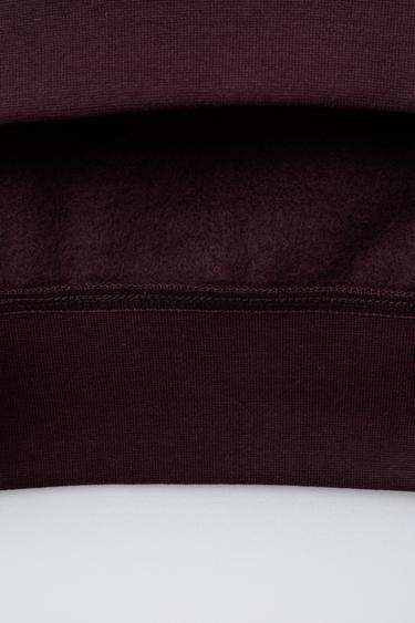 SWEAT À IMPRIMÉ NUMÉRO - Bordeaux de Zara - Image 3