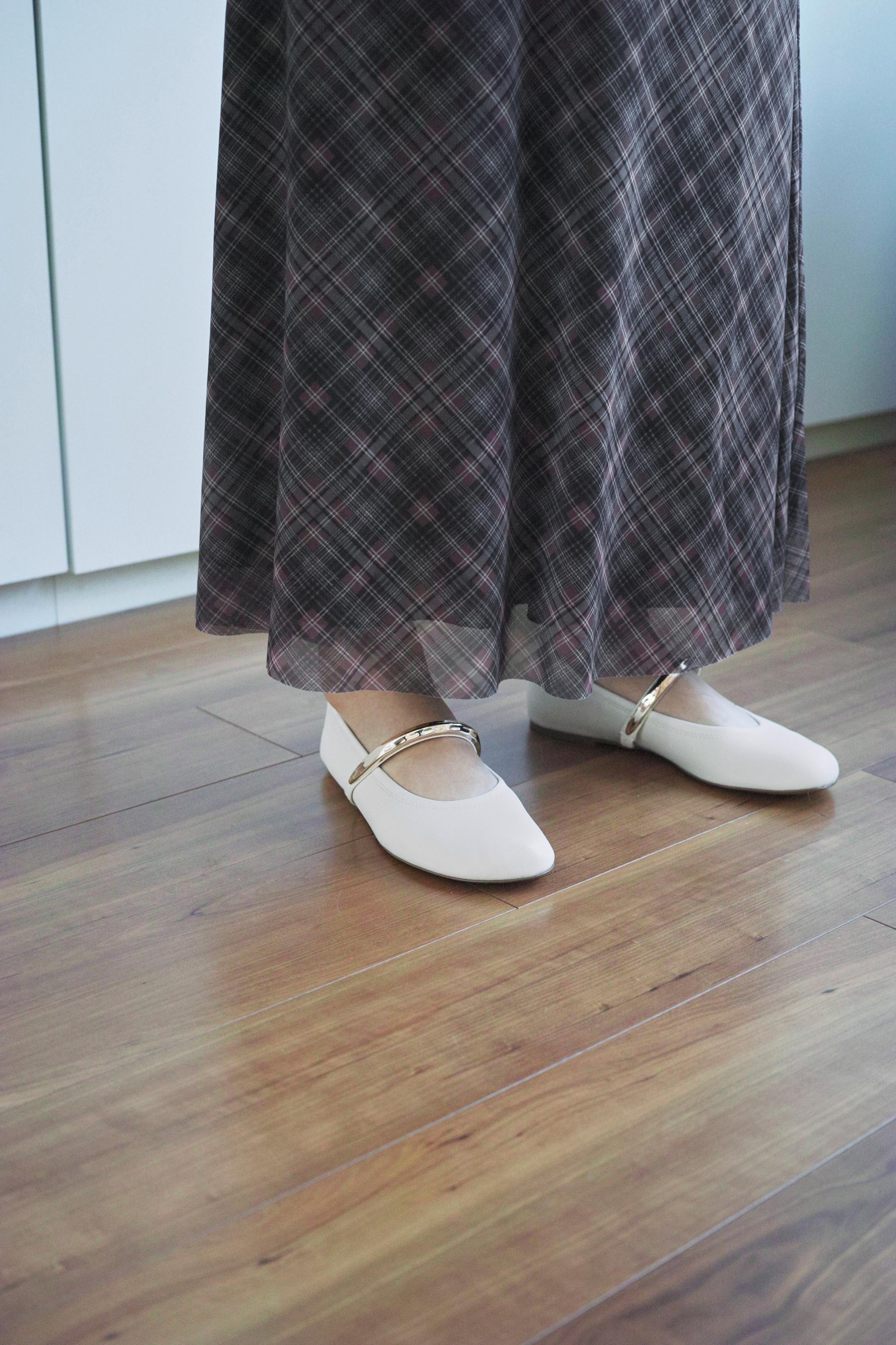 ZARA メタルストラップバレエシューズ 2520/510 ZARA】メタルストラップバレエシューズ 2520/510/001 (ZARA