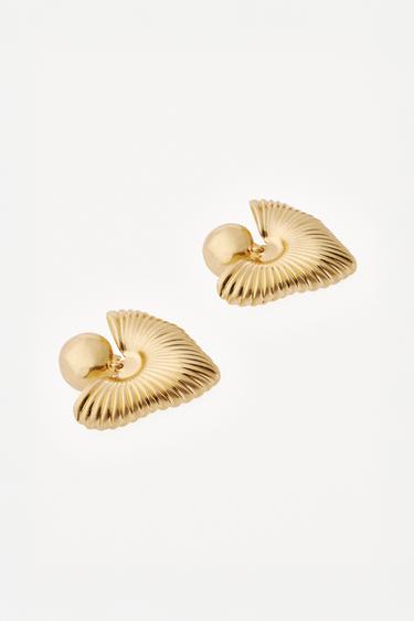 ウィリーチャバリア X ザラ マキシハートボタンピアスゴールド0Zaraのウィリーチャバリア X ザラ マキシハートボタンピアス - ゴールド - 画像 0