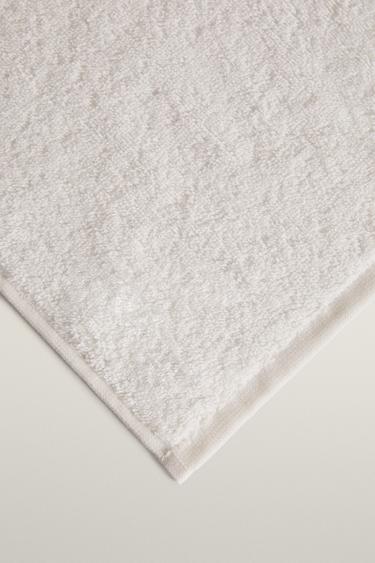 COTTON BABY TOWEL WITH CHICK EMBROIDERY — Oyster-white 2