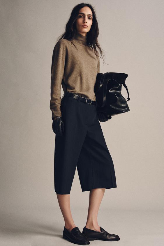 ZW COLLECTION PINSTRIPE LONG SHORTS