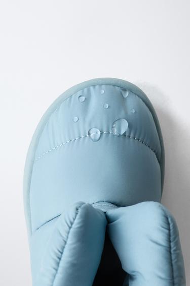 BOTTINES EN NYLON DÉPERLANTES - Bleu de Zara - Image 7